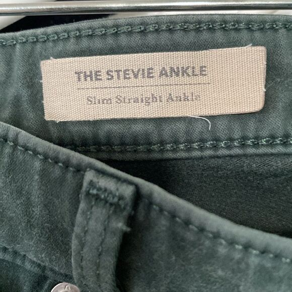 Adriano Goldschmied green “the Stevie ankle “ jeans. Size 27 - Picture 6 of 7